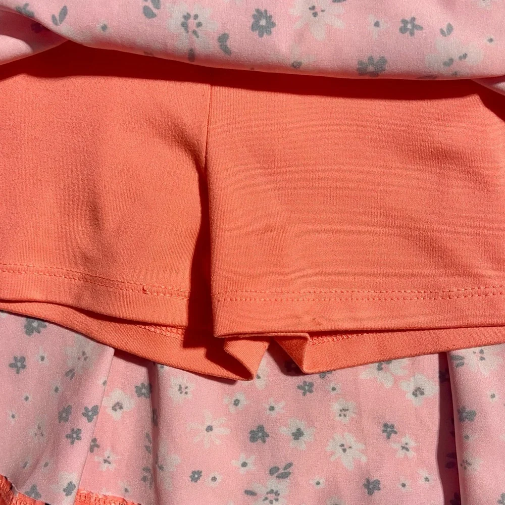 JUSTICE Girls Tshirt Top & Active Skirt Shorts Skort Matching Outfit XS 5/6